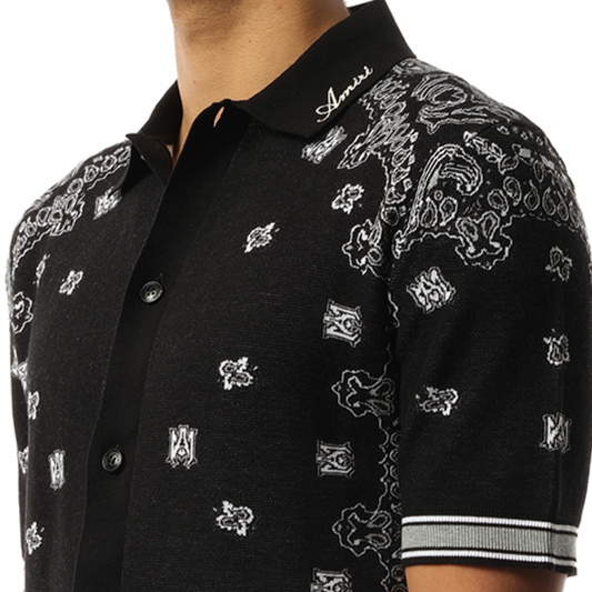 Bandana Polo in Black