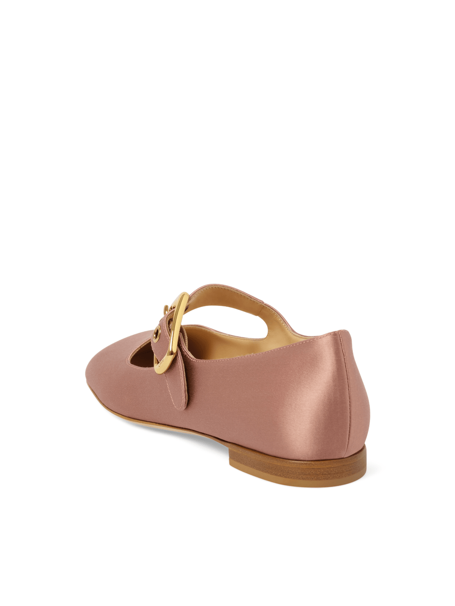 Polly Flats in Misty Rose Back View | CHLOE