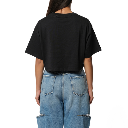 Arts District Cropped T-Shirt in Black