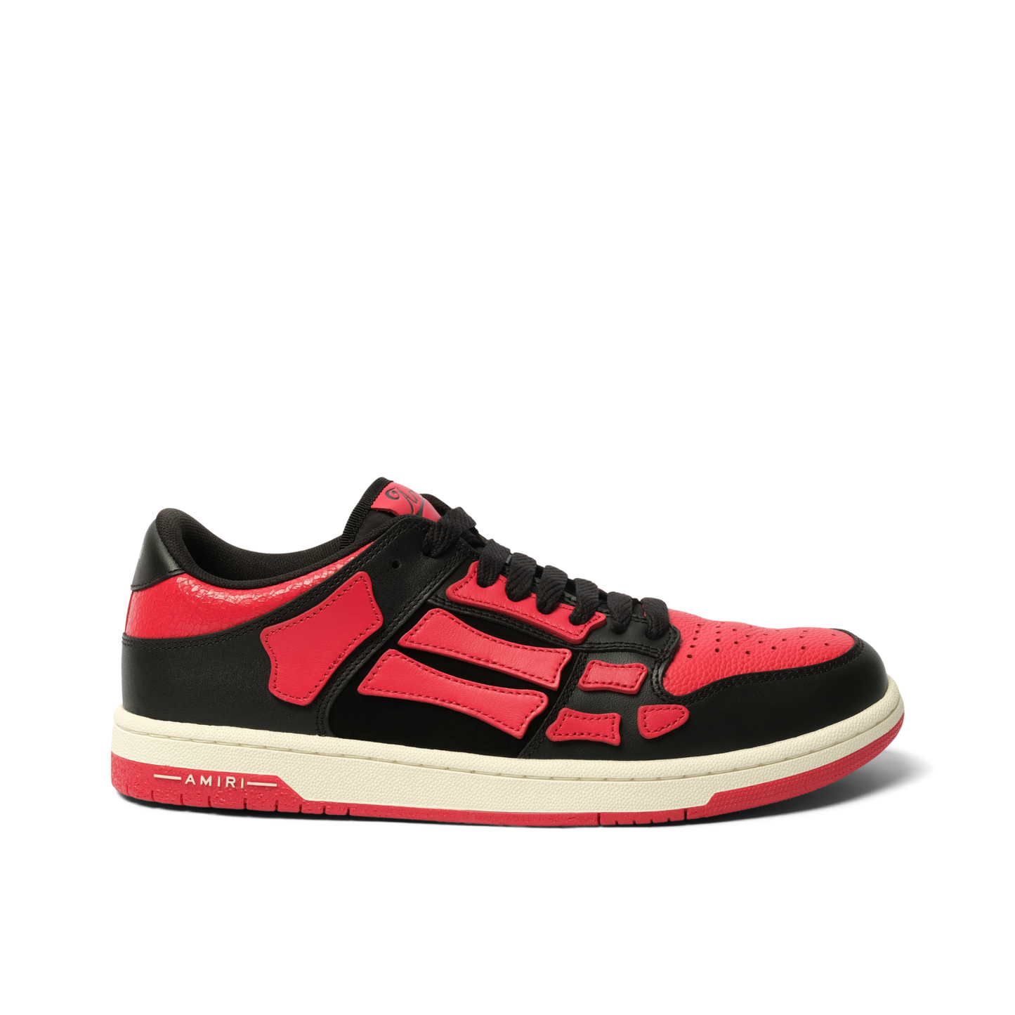 Skeleton Low Top Sneaker in Varsity Red