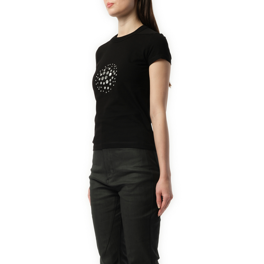 Cropped Orb Level T-Shirt in Black