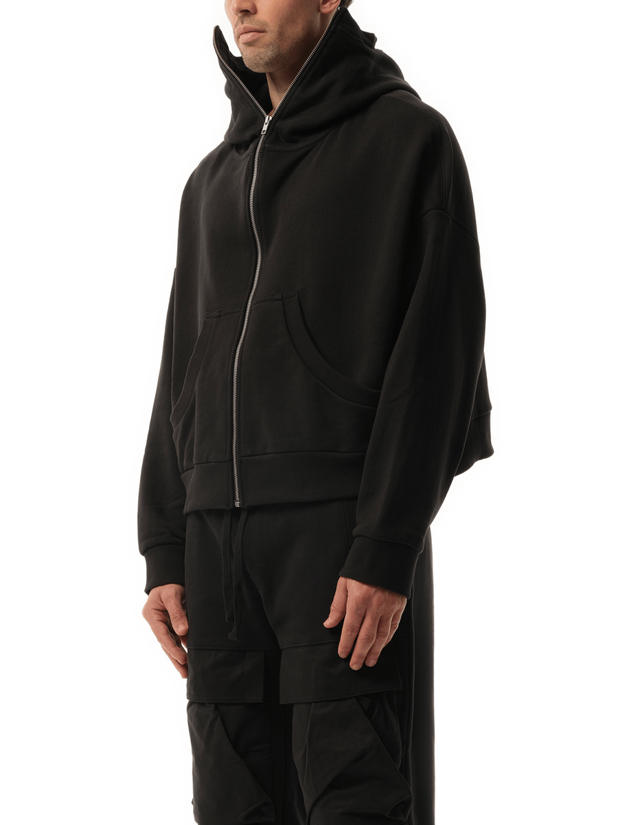 Entire Studios Full Zip Hoodie in Soot