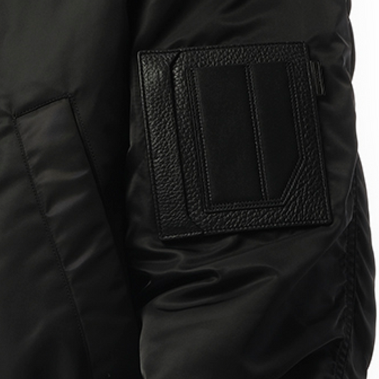 Hood Detachable MA-1 Blouson in Black