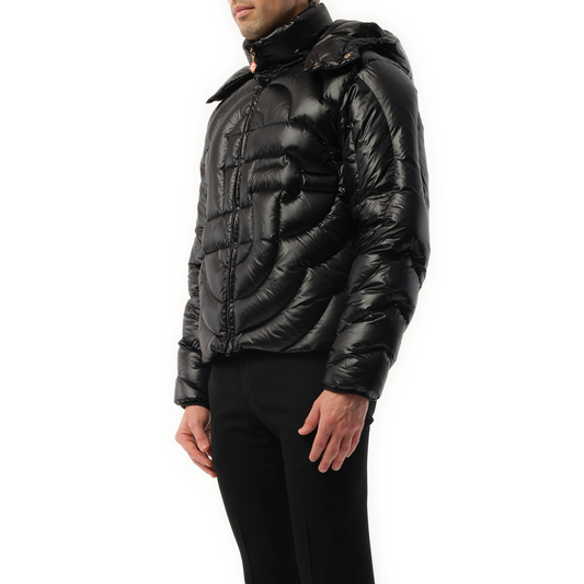 Casa Crest Quilted Down Jacket in Black