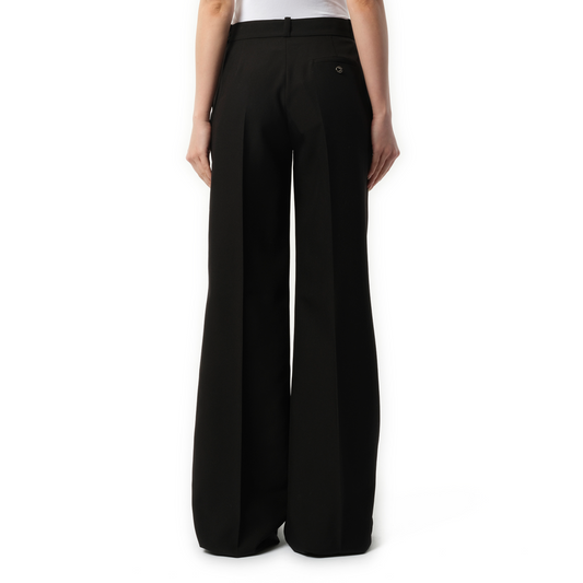 Wide Leg Tailored Trouser in Black