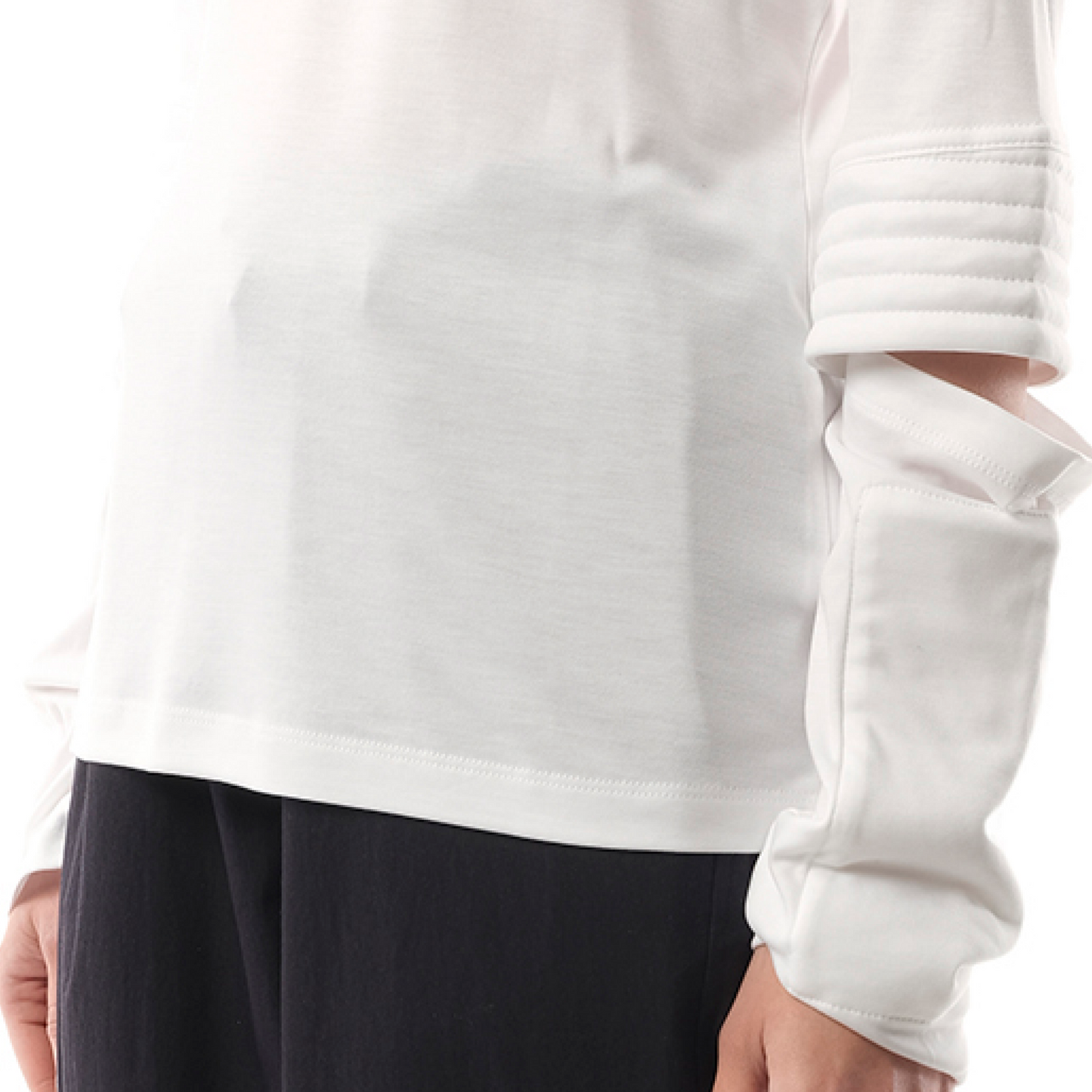 Astro Long Sleeve Top in White