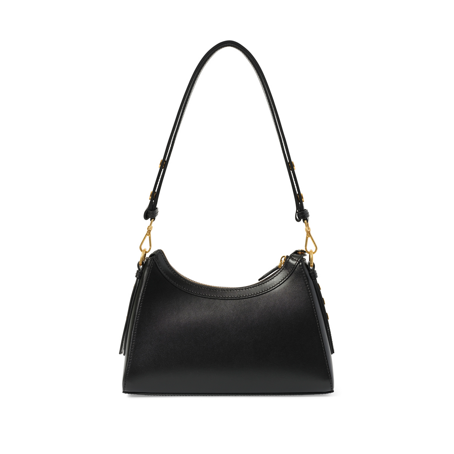 B-Buzz Hobo Calfskin Shoulder Bag in Black