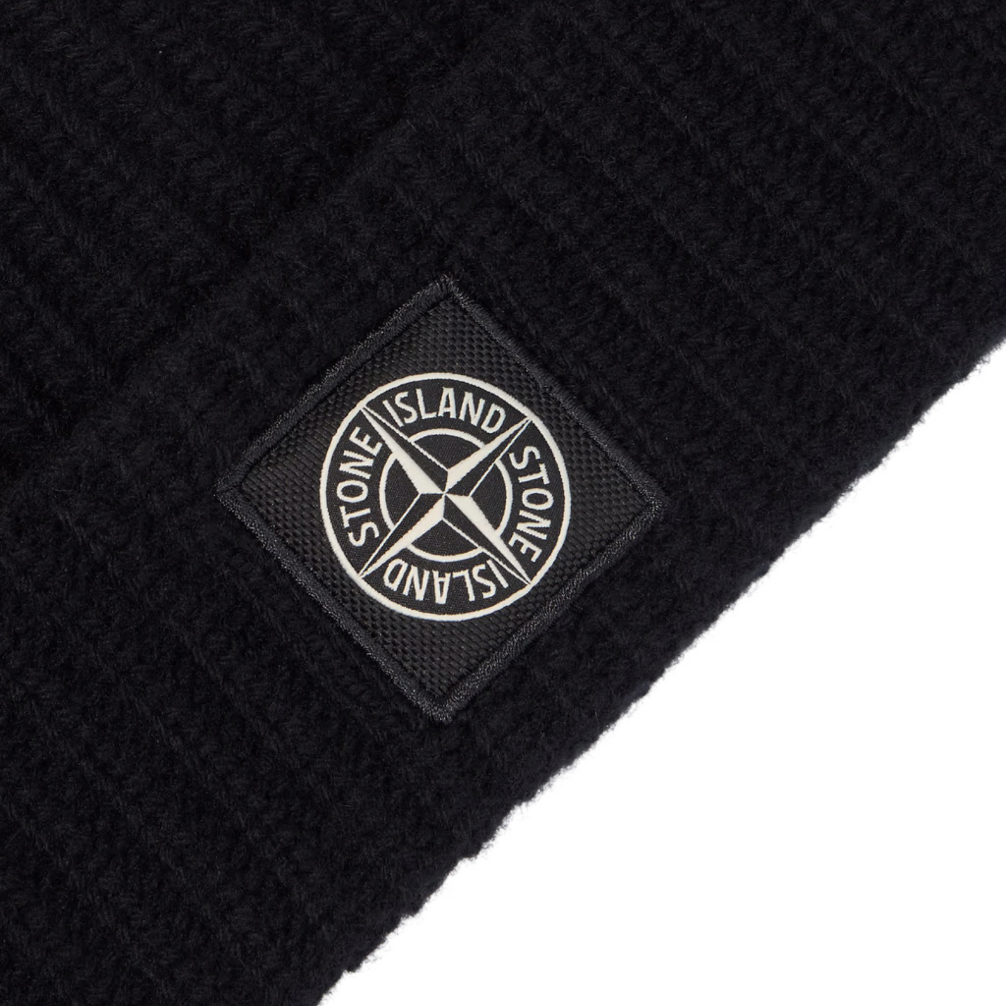 Geelong Wool Compass Beanie in Black