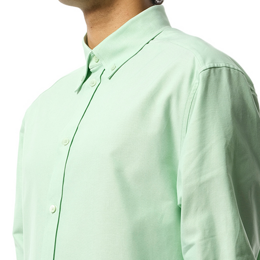 Anagram Detail Shirt in Light Green