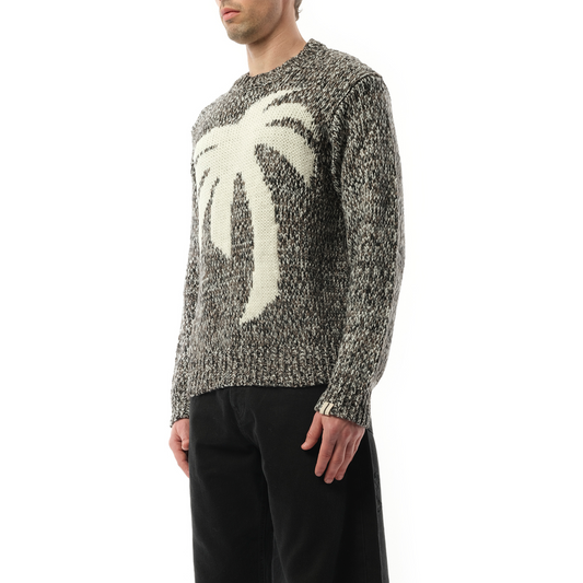 Palm Sweater in Melange Grey