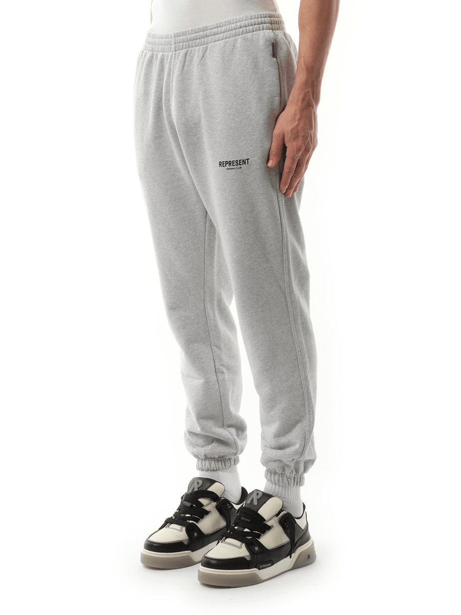 Represent Owners Club Sweatpants in Ash Grey/Black