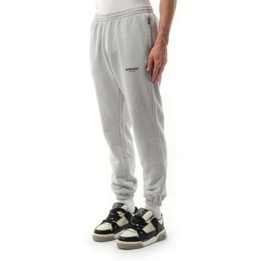 Represent Owners Club Sweatpants in Ash Grey/Black