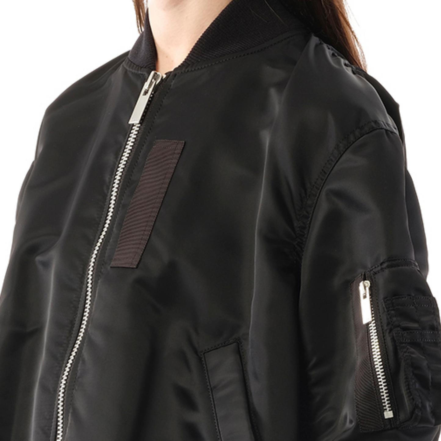 Nylon Twill Blouson in Black