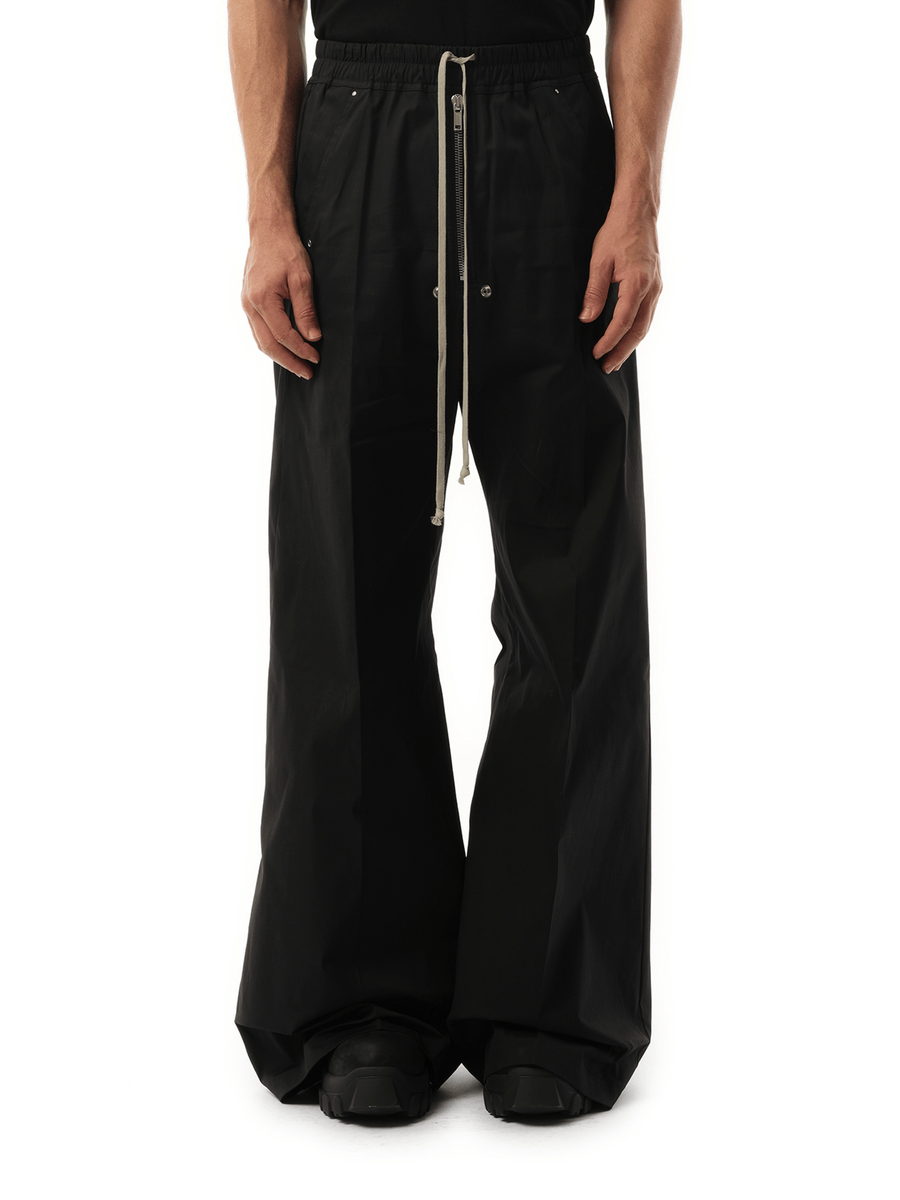 Rick Owens Heavy Cotton Wide Bela Pants in Black