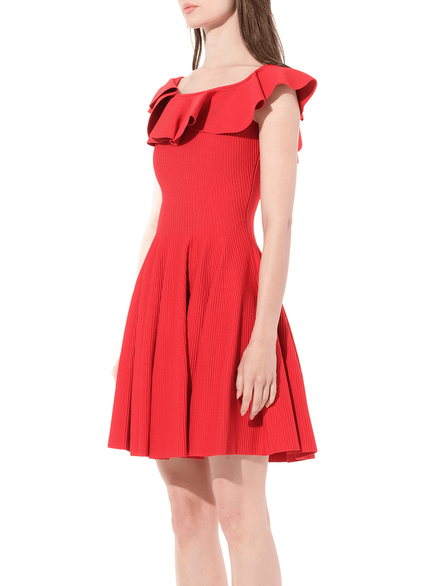 Stretch Mini Dress in Red