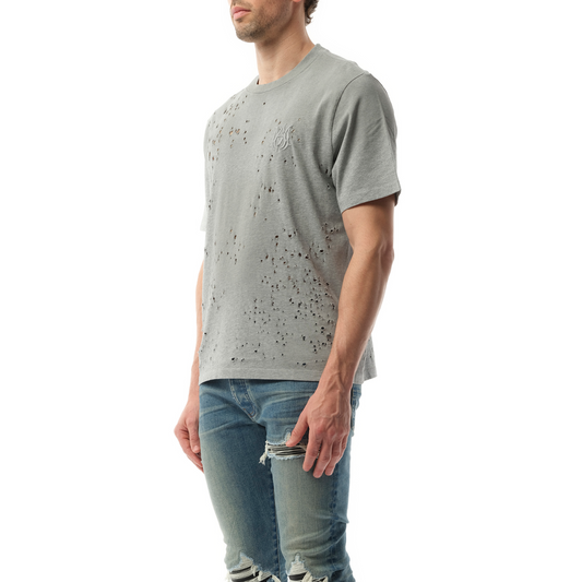 MA Shotgun Embroidered T-Shirt in Grey