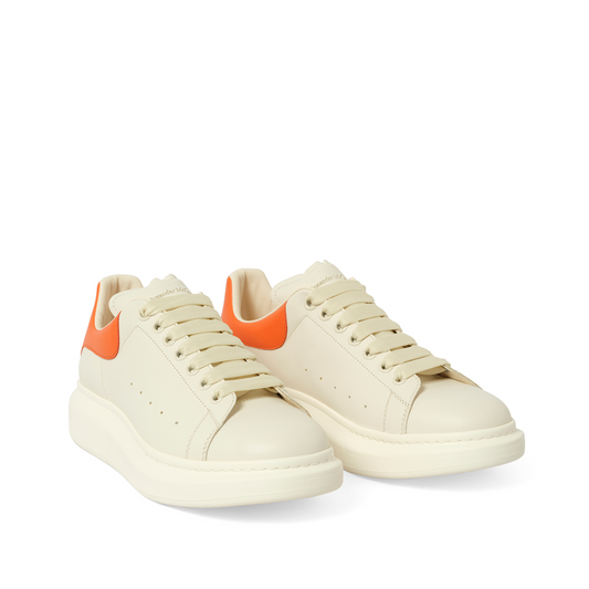 Larry Oversized Sneaker in Off White/Orange