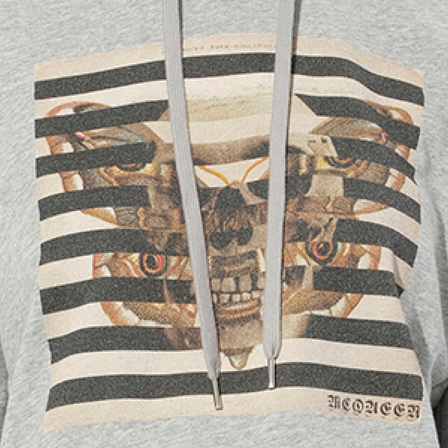 Butterfly Skull Sweatshirt in Grey