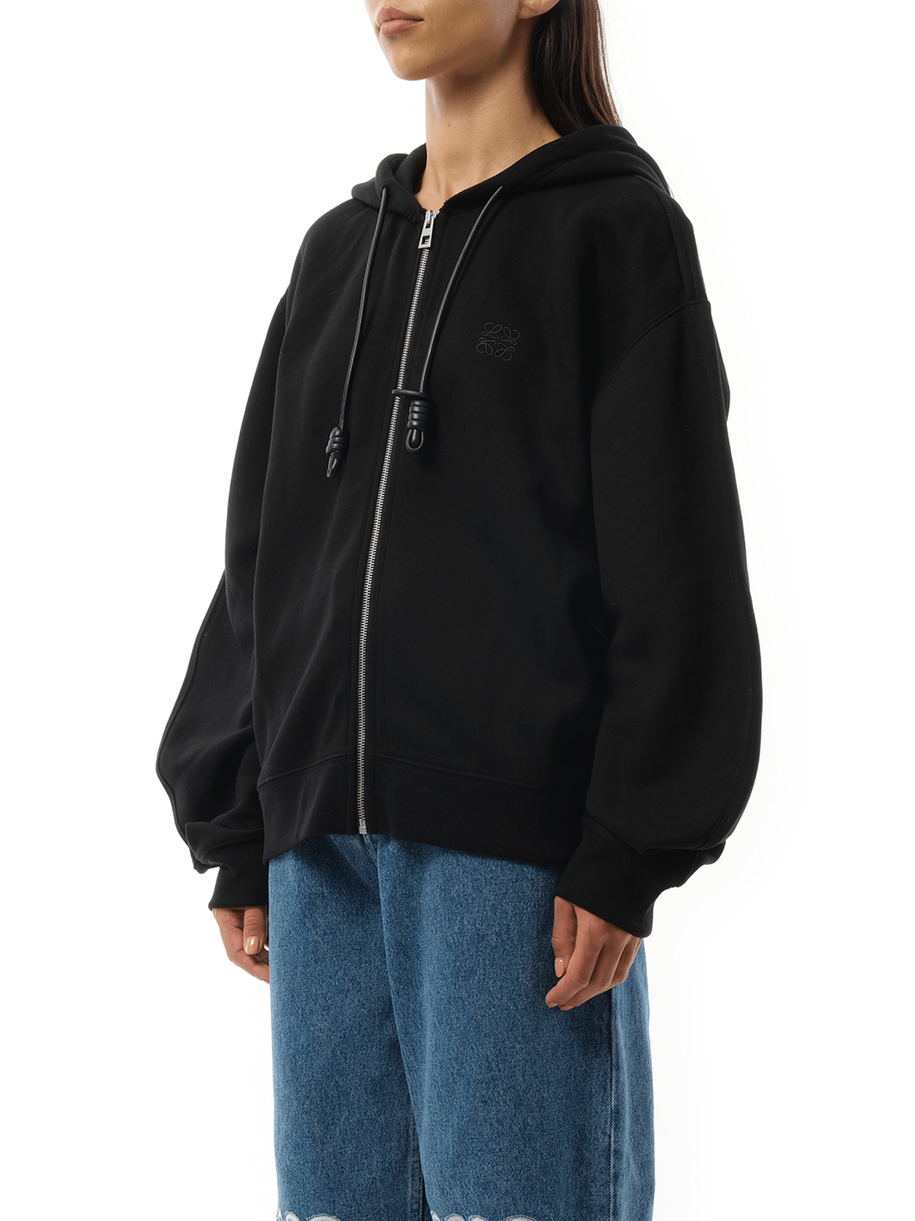 Loewe Flamenco Zip Hoodie in Black