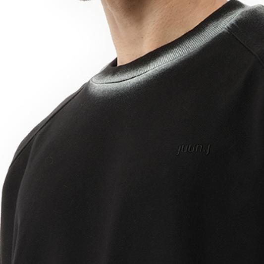 Painter Dyed Sweatshirt in Black