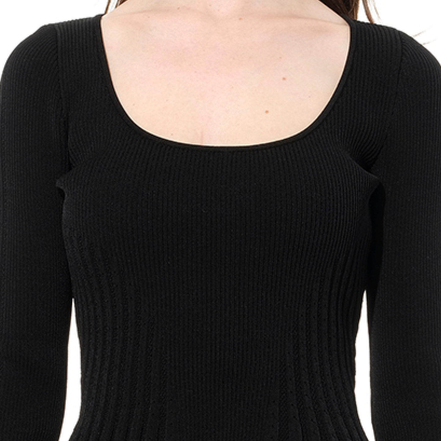 Scoop Pplm V Knitwear in Black