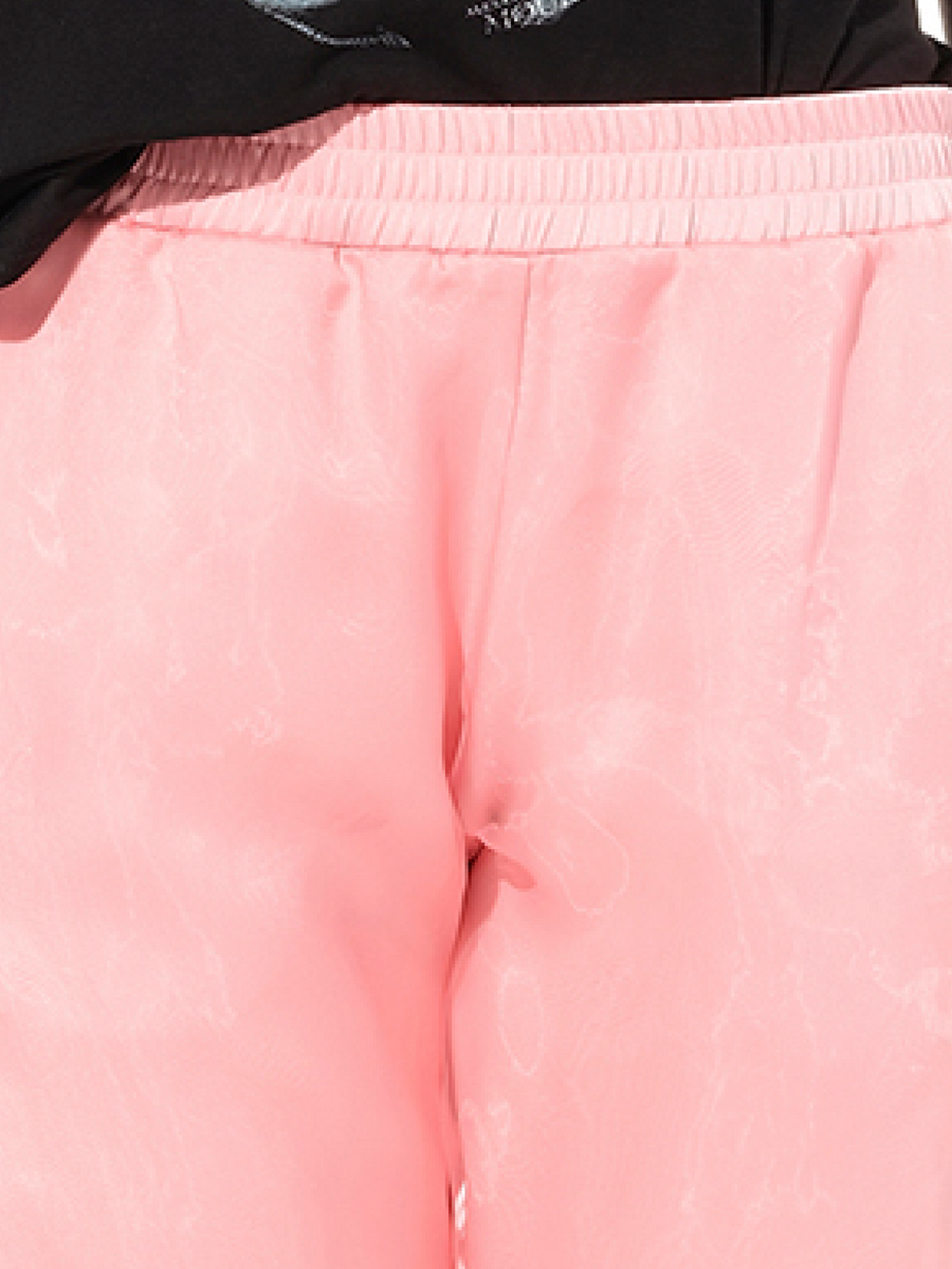 Satin Organza Jogger in Anemone