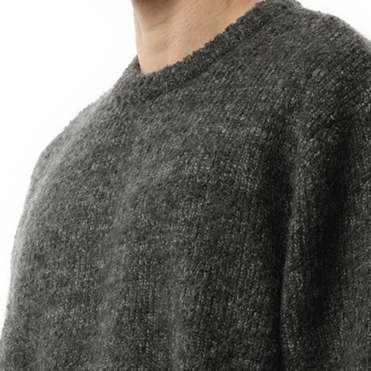 Brushed Sweater in Grey