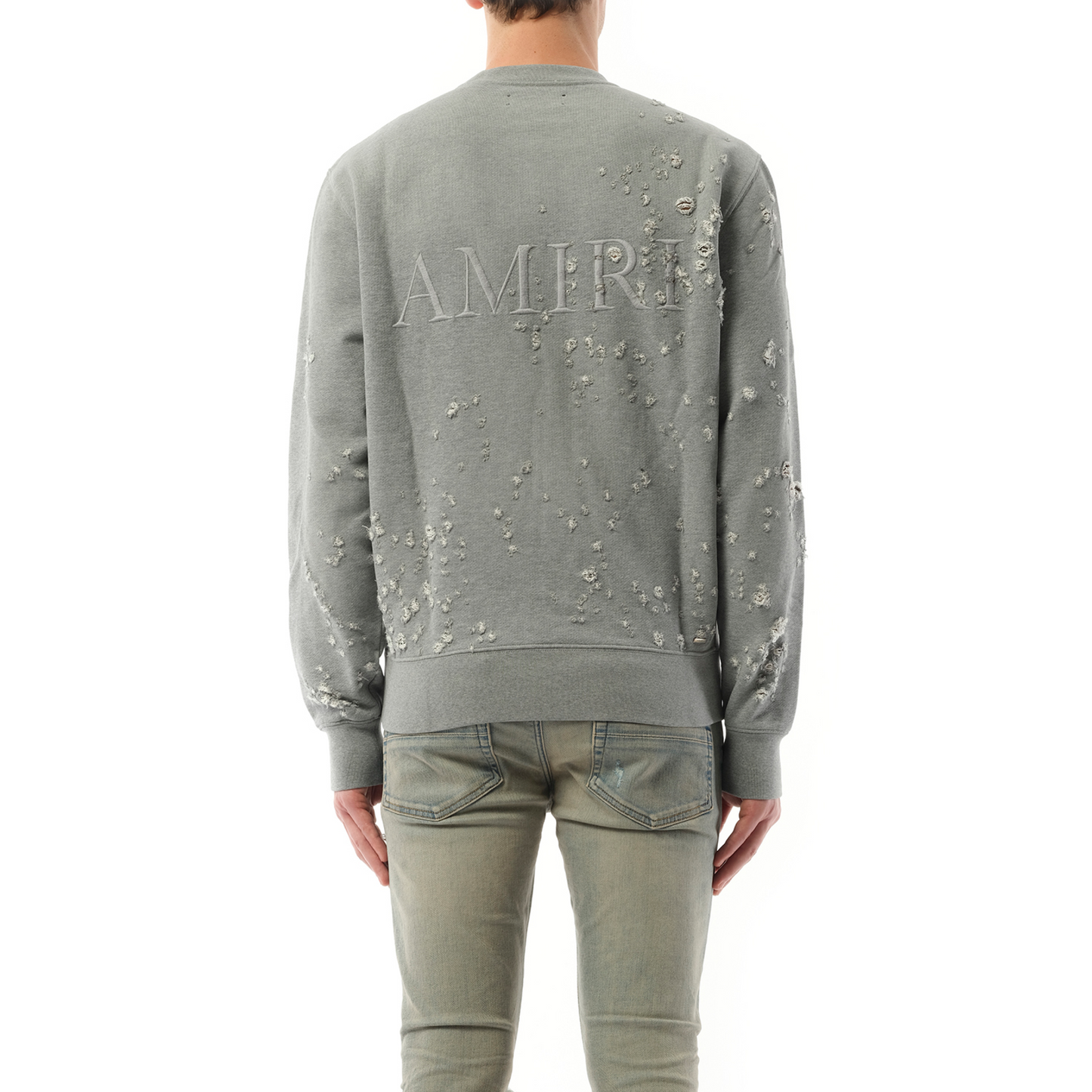 MA Shotgun Embroidered Sweatshirt in Grey