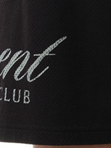 Represent Represent Owners Club Script Mesh Shorts in Black