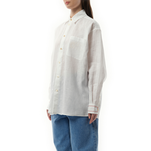 Long Sleeve Shirt in Lily White