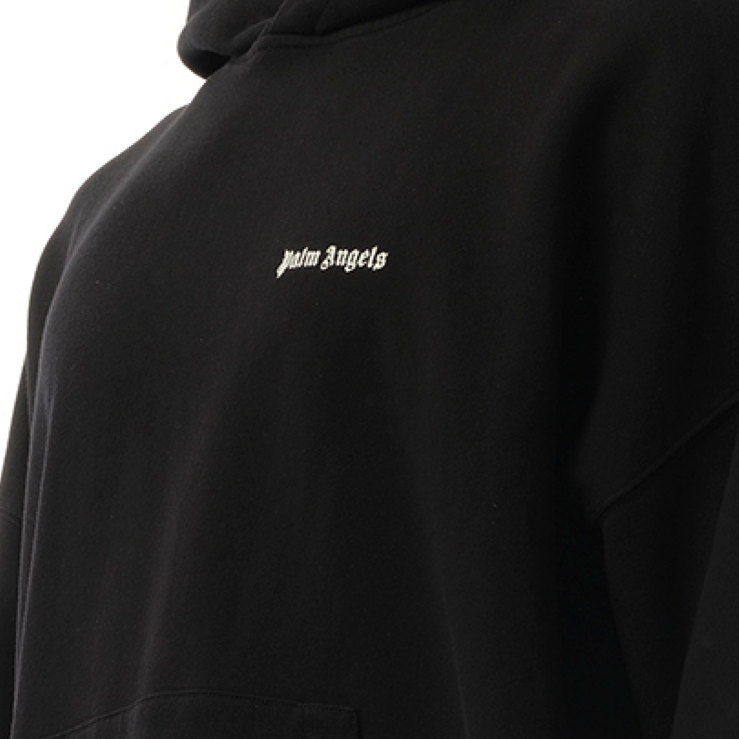 Classic Logo EMB Hoodie in Black/Off White