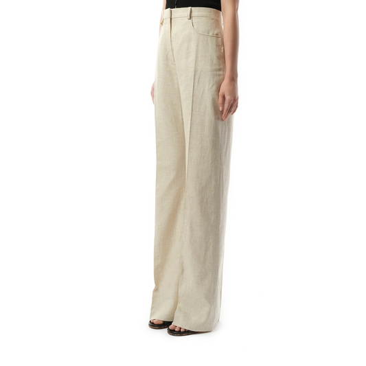 Le Pantalon Sauge in Light Beige