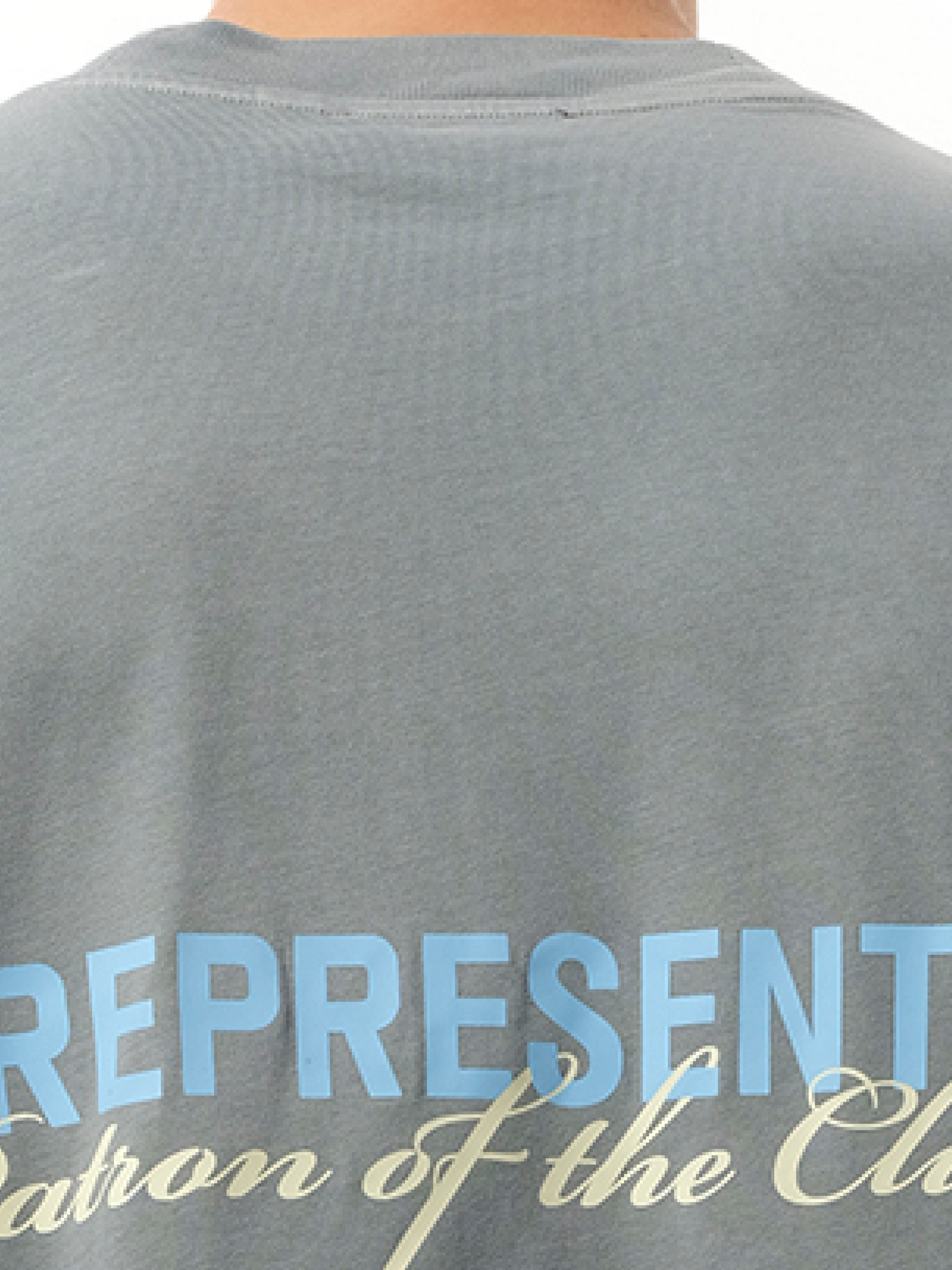 Represent Patron of The Club T-Shirt in Washed Grey
