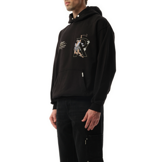 Hermes Hoodie in Jet Black