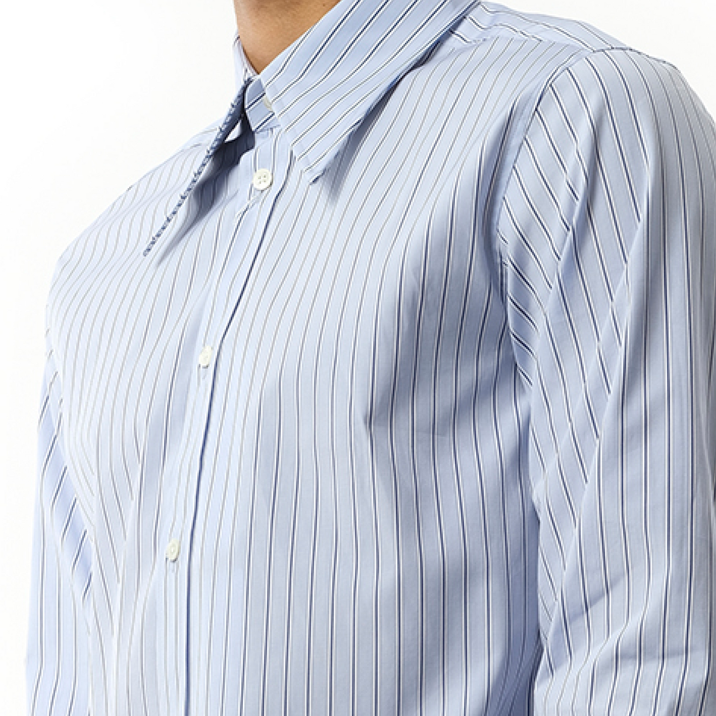 Classic Stripe Shirt in Light Blue