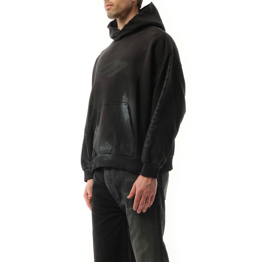 3B Stencil Medium Fit Hoodie in Black