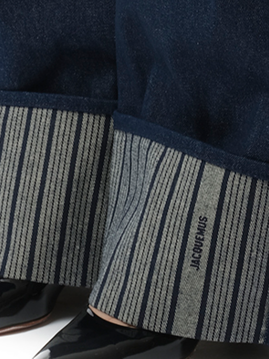 Le De-Nimes Large in Navy/Navy Stripe
