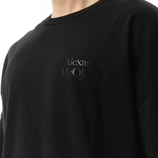 Exploded Logo T-Shirt in Black/Black