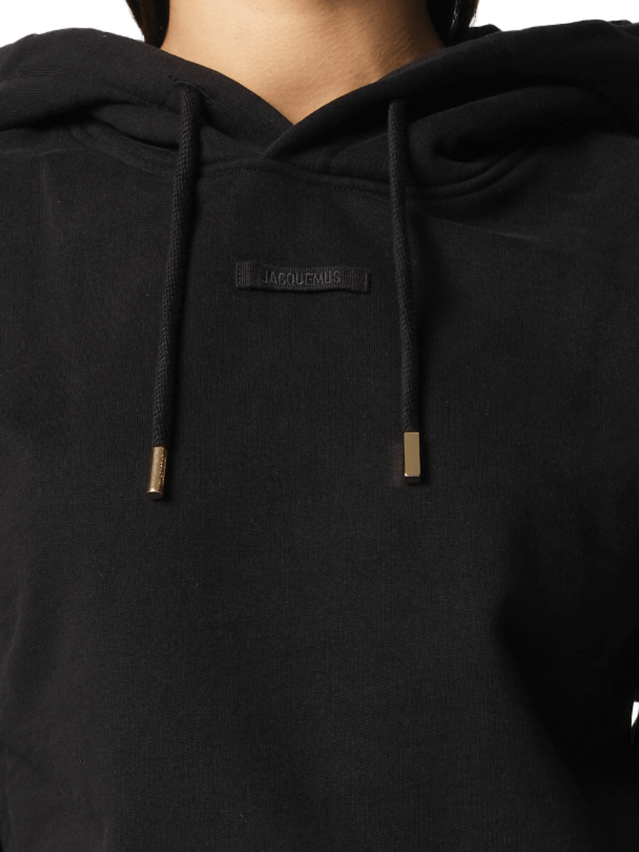 Le Hoodie Gros Grain in Black