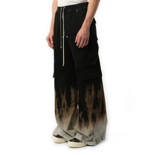 Double Cargo Jumbo Bela Pants in Black/Terra