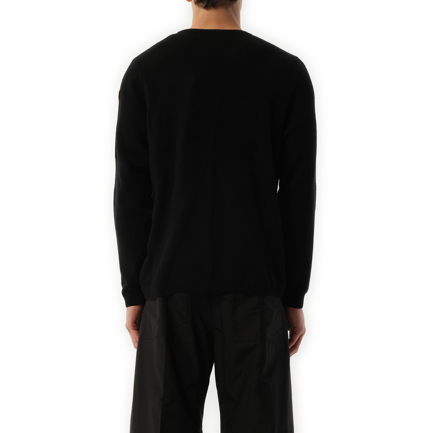 Rick Owens x Moncler Jumbo Round Neck Sweater in Black