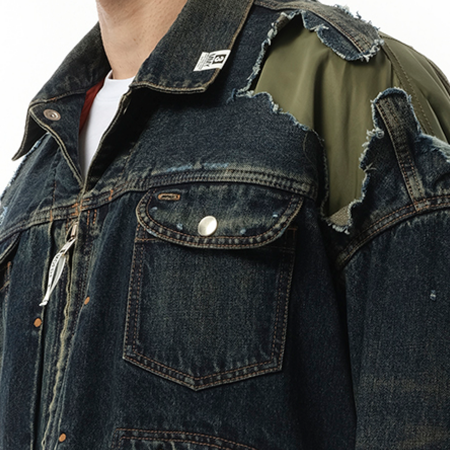 Layer Denim x Flight Jacket in Indigo