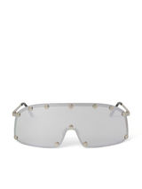 Rick Owens Shielding Sunglasses in Silver