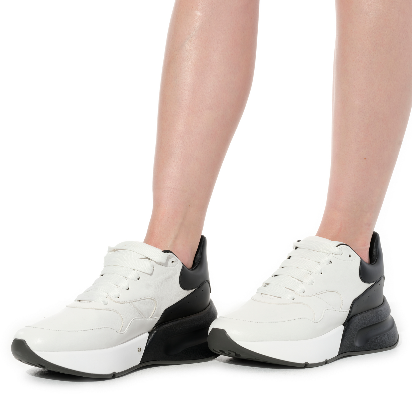 Alexander McQueen Joe Sneaker in White/Black