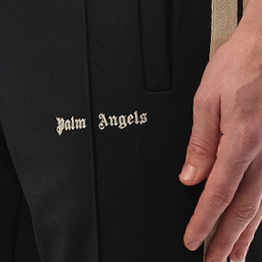 Classic Logo Track Pants in Black/Off White