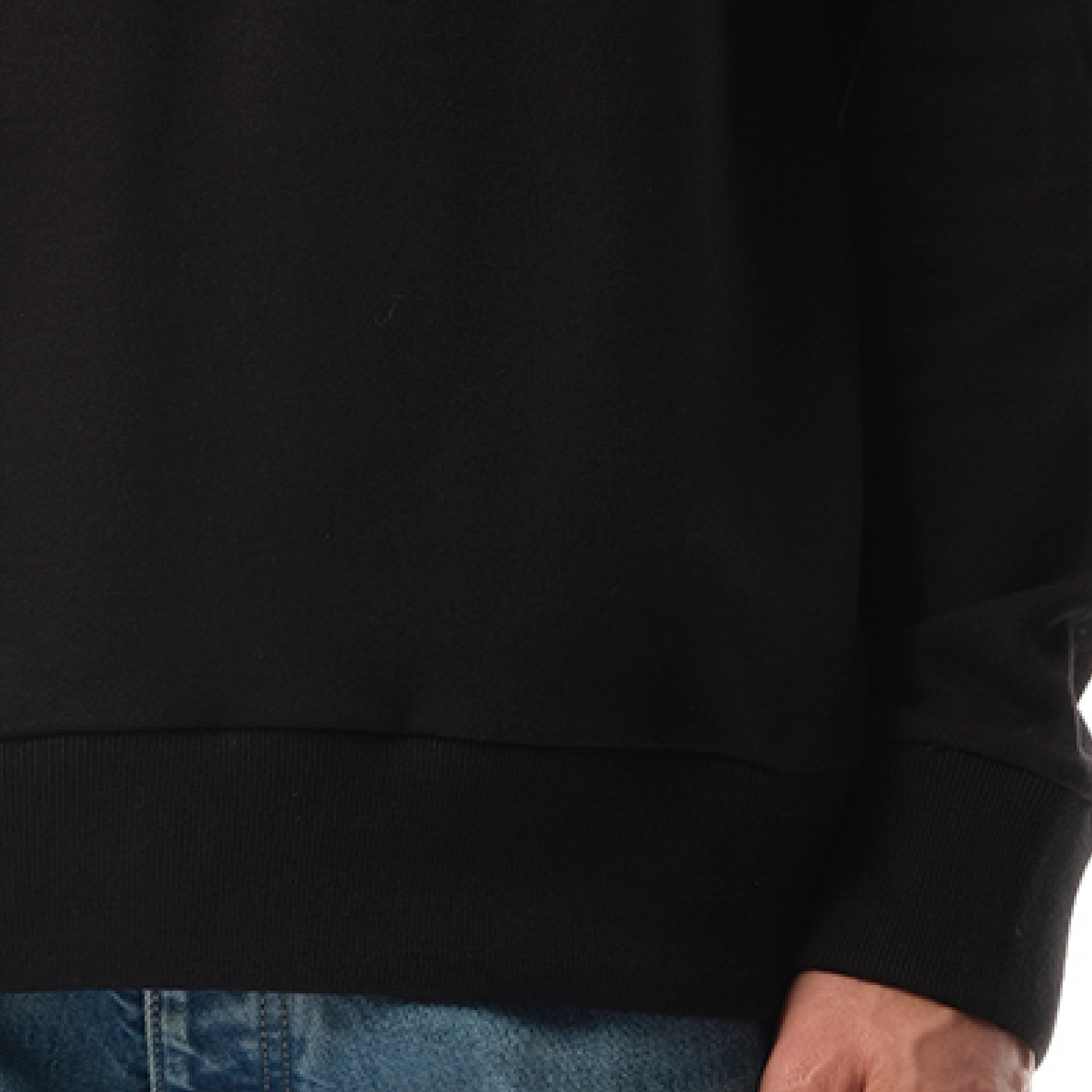 Hand Emb Sweatshirt in Black