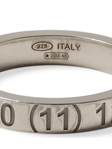 Maison Margiela Numerical 4mm Ring in Silver