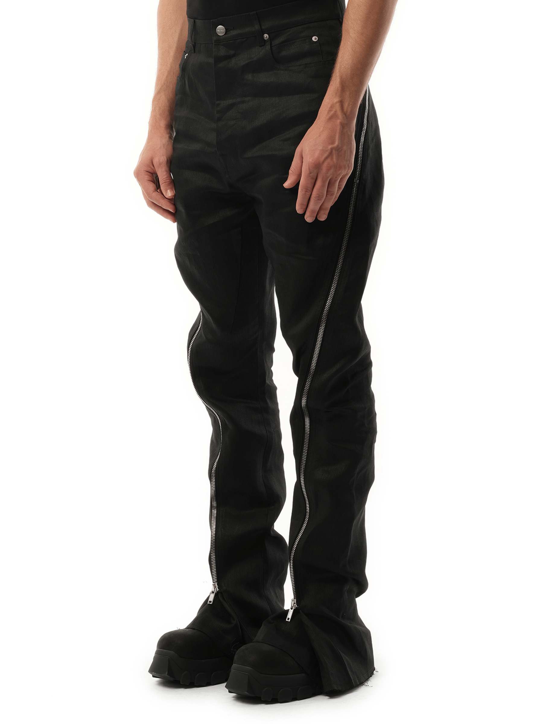 Rick Owens Linen Bolan Banana in Black