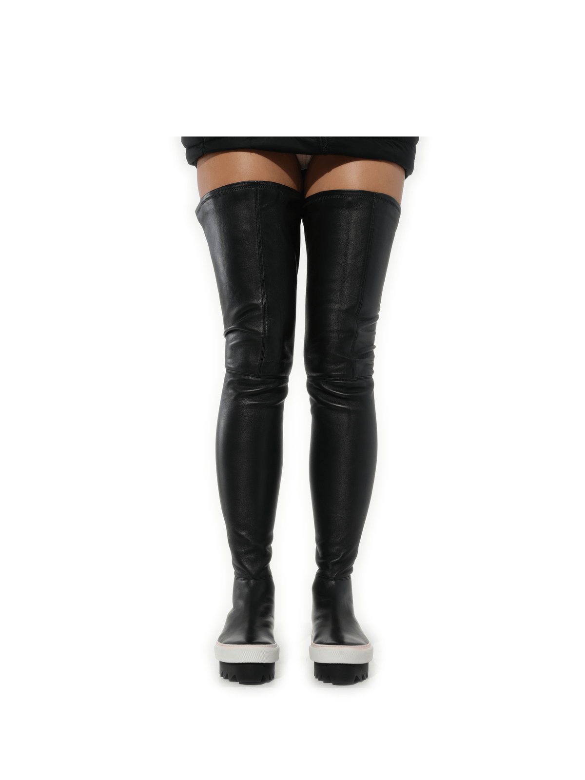 Platform Otk Skate Sneaker in Black Front View | GIVENCHY