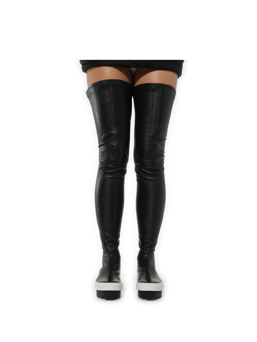 Platform Otk Skate Sneaker in Black Front View | GIVENCHY